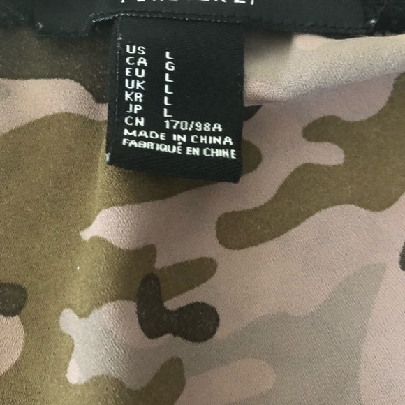 Forever 21 Black Sweater w/ Sheer Camouflage Back! - Picture 3 of 4